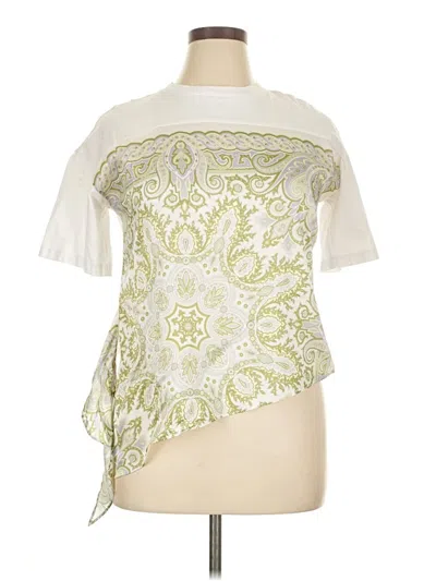 Pre-owned Sandro Short Sleeve T-shirt In White