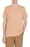 Sandro Short Sleeve Crewneck Tee In Brown