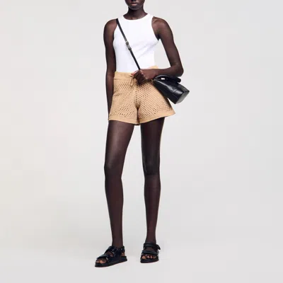 Sandro Short Strassé In Brown
