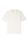 Sandro Short-sleeve Knitted Polo Shirt In White