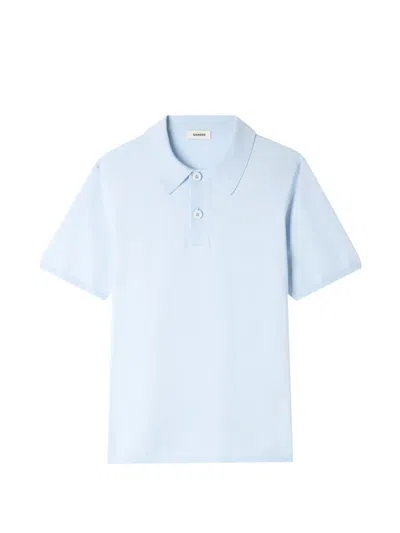 Sandro Short-sleeve Polo Shirt In Blue