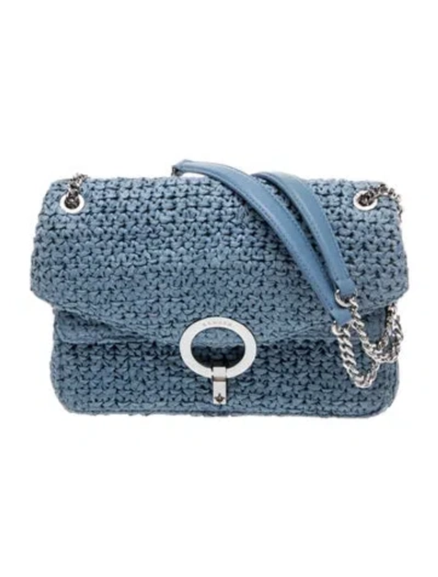 Pre-owned Sandro Shoulder Bag Medium In Blue