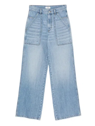 Sandro Side-pocket Jeans In Blue