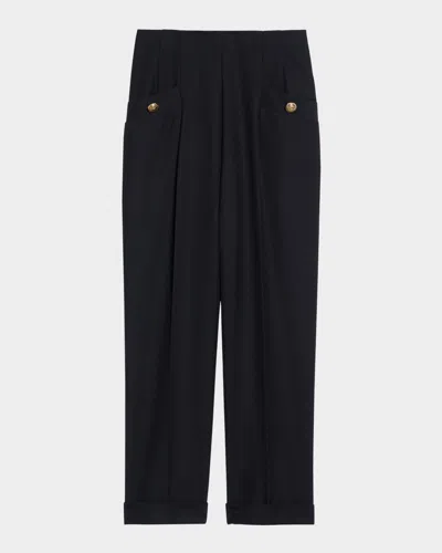 SANDRO SIENY WIDE-LEG TROUSERS