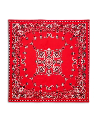 Sandro Silk Bandana Print Square Scarf