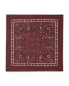 Sandro Womens Bordeaux Bandana-print Silk Scarf In Red