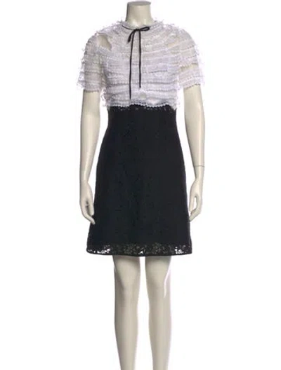 Pre-owned Sandro Silk Knee-length Dress In Neutral