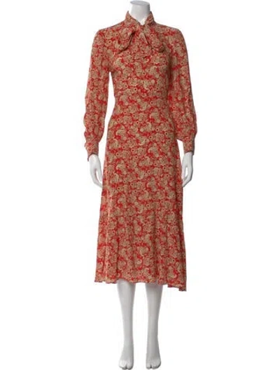 Pre-owned Sandro Silk Midi Length Dress