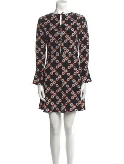 Pre-owned Sandro Silk Mini Dress In Black