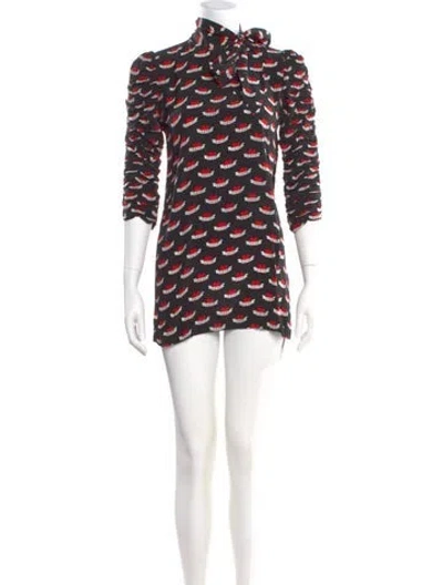 Pre-owned Sandro Silk Mini Dress In Black