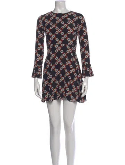 Pre-owned Sandro Silk Mini Dress In Black