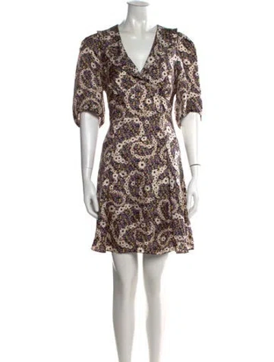 Pre-owned Sandro Silk Mini Dress In Black