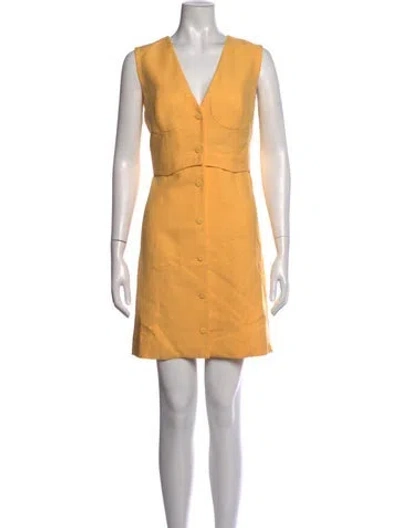 Pre-owned Sandro Silk Mini Dress In Pink