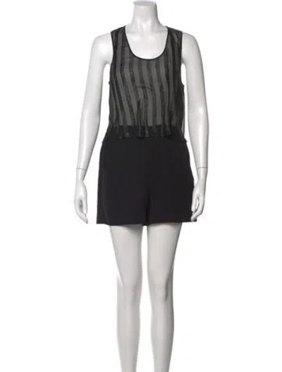 Pre-owned Sandro Silk Mini Dress W/ Tags In Black