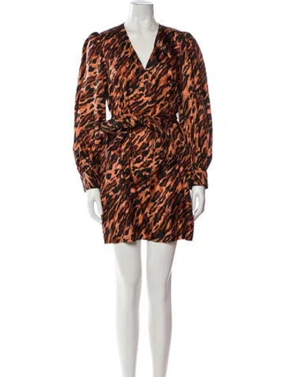 Pre-owned Sandro Silk Mini Dress In White