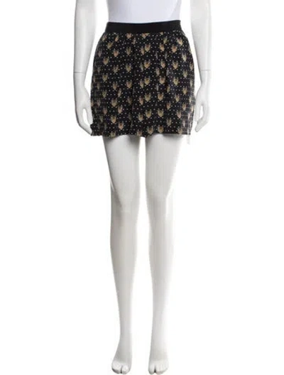 Pre-owned Sandro Silk Mini Shorts In Multi