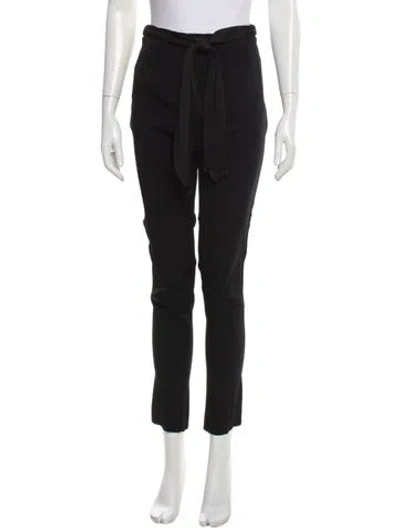 Pre-owned Sandro Skinny Leg Pants In Black