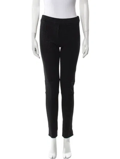 Pre-owned Sandro Skinny Leg Pants In Black