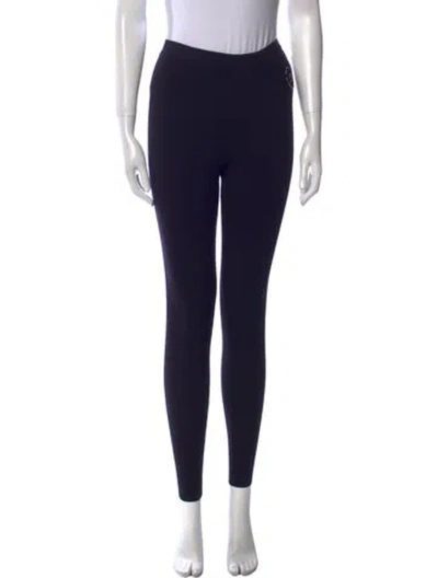 Pre-owned Sandro Skinny Leg Pants In Black