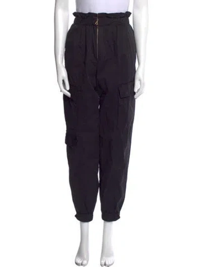 Pre-owned Sandro Skinny Leg Pants In Black