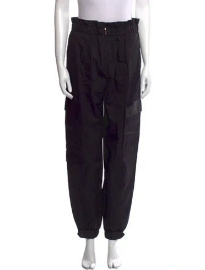 Pre-owned Sandro Skinny Leg Pants In Black