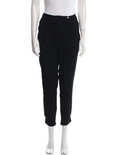 Pre-owned Sandro Skinny Leg Pants In Black