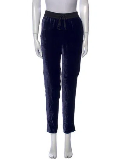 Pre-owned Sandro Skinny Leg Pants In Black