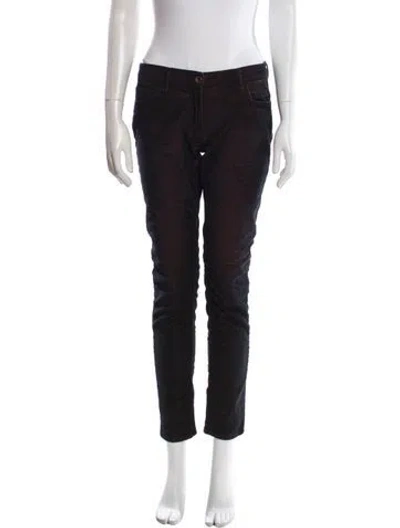 Pre-owned Sandro Skinny Leg Pants In Black