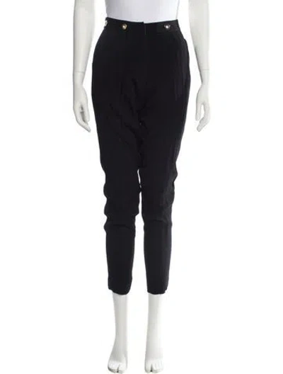 Pre-owned Sandro Skinny Leg Pants In Black