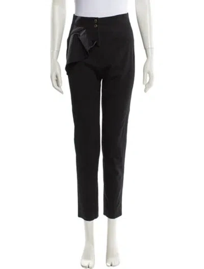 Pre-owned Sandro Skinny Leg Pants In Black
