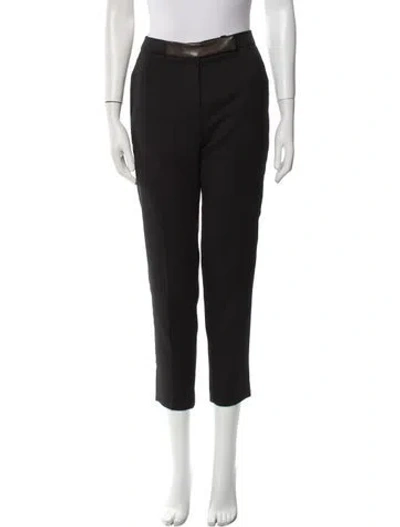 Pre-owned Sandro Skinny Leg Pants In Black
