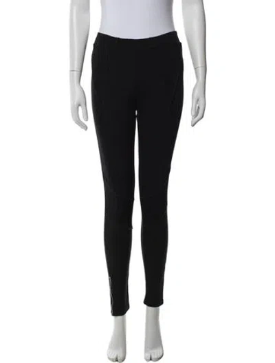 Pre-owned Sandro Skinny Leg Pants In Black