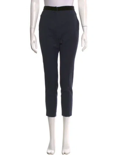 Pre-owned Sandro Skinny Leg Pants In Blue