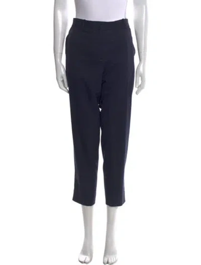 Pre-owned Sandro Skinny Leg Pants In Blue