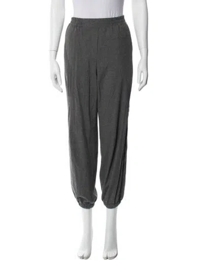 Pre-owned Sandro Skinny Leg Pants In Gray