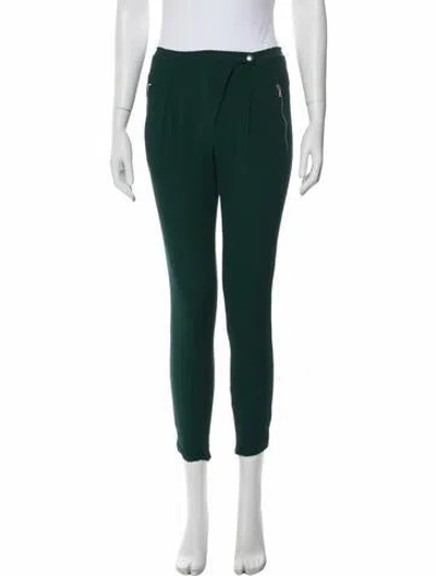 Pre-owned Sandro Skinny Leg Pants In Green