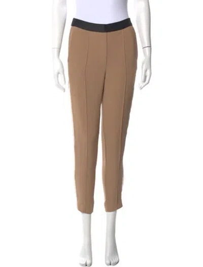 Pre-owned Sandro Skinny Leg Pants In Neutral