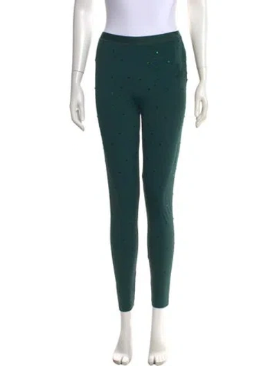 Pre-owned Sandro Skinny Leg Pants W/ Tags In Green