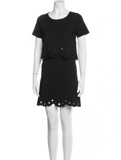 Pre-owned Sandro Skirt Set In Black