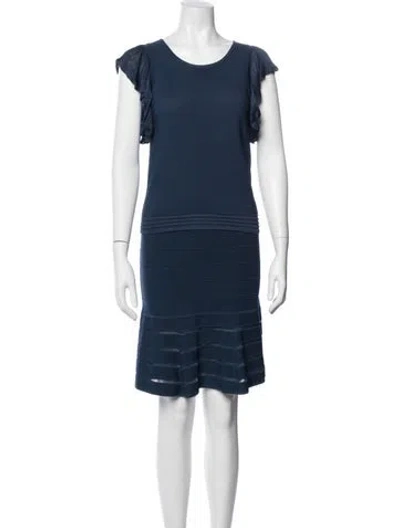Pre-owned Sandro Skirt Set In Blue