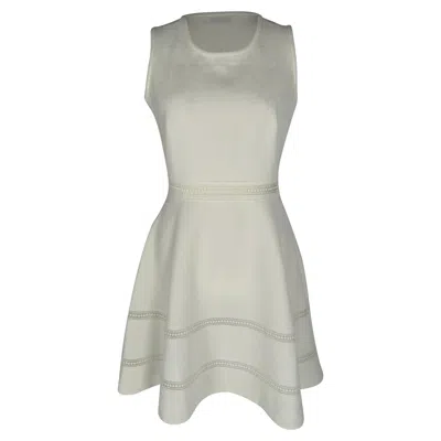 Sandro Sleeveless Carrie Mini Dress In Ecru Polyester In White
