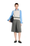 Sandro Sleeveless Cropped Cable Knit Sweater In Gray
