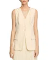Sandro Sleeveless Jacket In Ecru