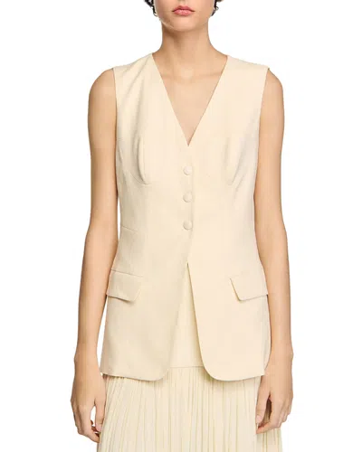 SANDRO SLEEVELESS JACKET