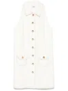 Sandro Sleeveless Mini Dress In Naturels
