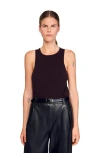 Sandro Sleeveless Sweater In Black