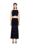 Sandro Sleeveless Jumper In Black