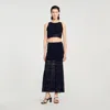 Sandro Sleeveless Top In Black