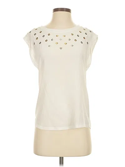 Pre-owned Sandro Sleeveless T-shirt In White