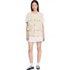 Sandro Sleeveless Tweed Jacket In Neutral
